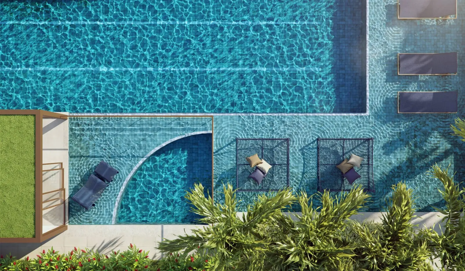 Imagem da piscina do empreendimento La Isla